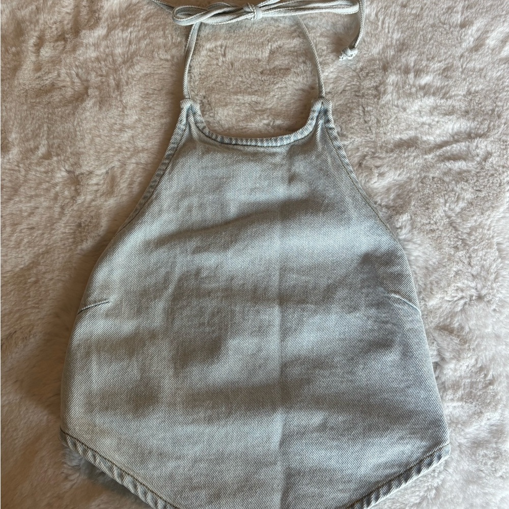 PacSun Denim Tie Top